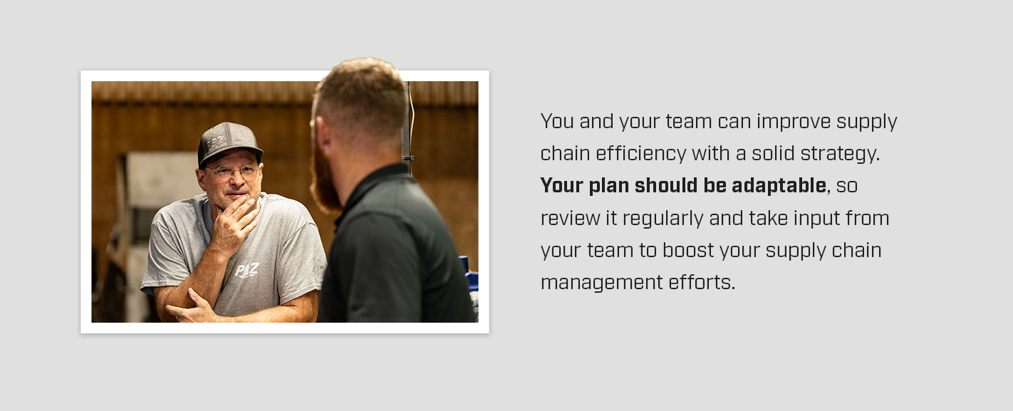 improve supply chain efficiency with an adaptable plan